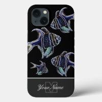 Neon-Pop-Art aquarium fish with Monogram!