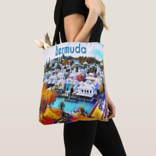 Neon Pop Art Bermuda tote bag