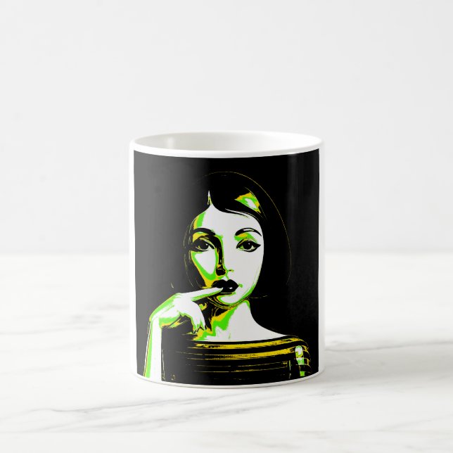Neon Pop Art Coffee Mug (Center)