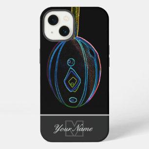 Neon-Pop-Art Happy Easter Egg with Monogram! iPhone 13 Case