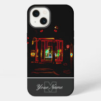 Neon-Pop-Art romantic candle light with Monogram!