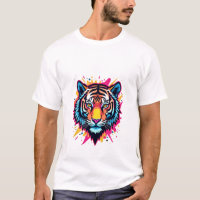 Neon Pop-Art Tiger Design