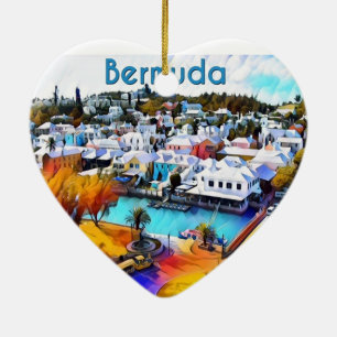 Neon Pop Bermuda Ceramic Tree Decoration