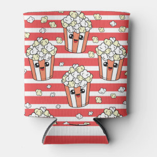 Neon Popcorn Kids Pattern Can Cooler
