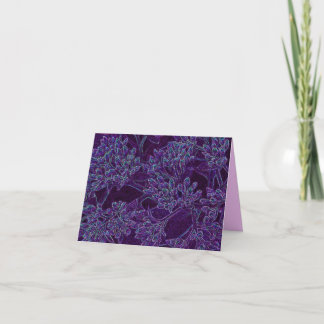 Neon Posies Note Card