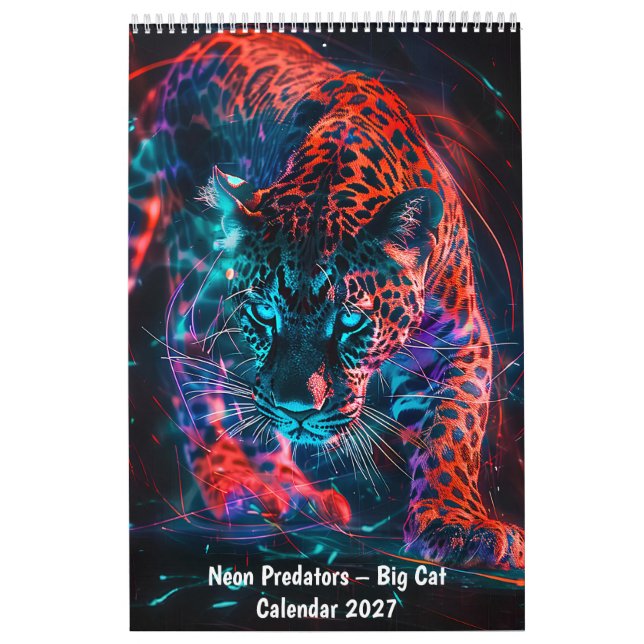 Neon Predators – Big Cat Calendar (Cover)