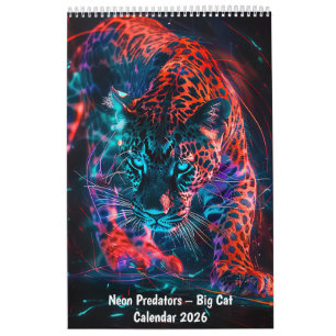 Neon Predators – Big Cat Calendar 2026