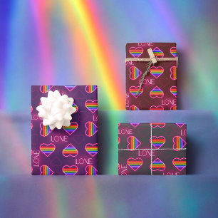 Neon Pride Wrapping Paper Sheet