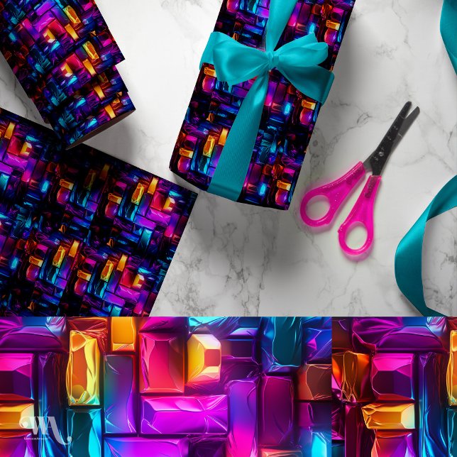 Neon Prism Party Wrapping Paper (Creator Uploaded)