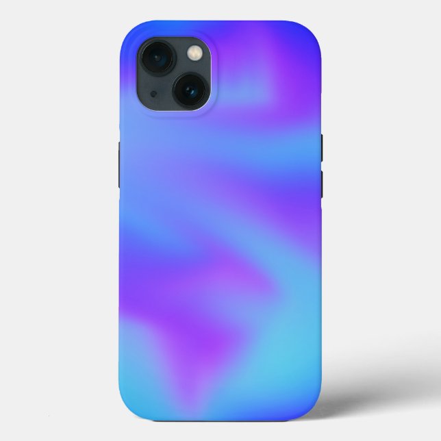 Neon Psychedelic Blue Purple Swirl Case-Mate iPhone Case (Back)
