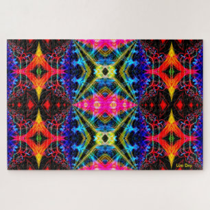 Neon Psychedelic Jigsaw Puzzle 1