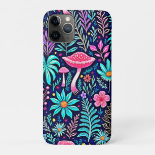 Neon Psychedelic Mushroom Forest Dream iPhone 11 Pro Case