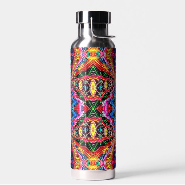 Neon Psychedelic Water Bottle 2 (Left)