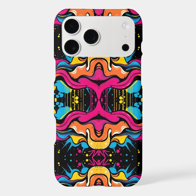 Neon Psychedelic Wave Seamless Pattern (Back)