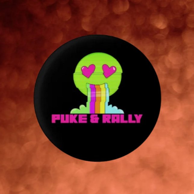 Neon Puke & Rally Face Button | Party Comeback (Creator Uploaded)