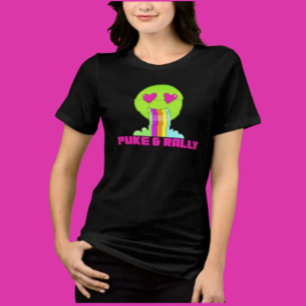 Neon Puke & Rally Face Shirt Party