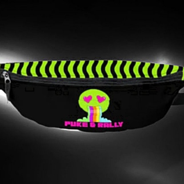 Neon Puke & Rally Fanny Pack | Funny Party  (Creator Uploaded)