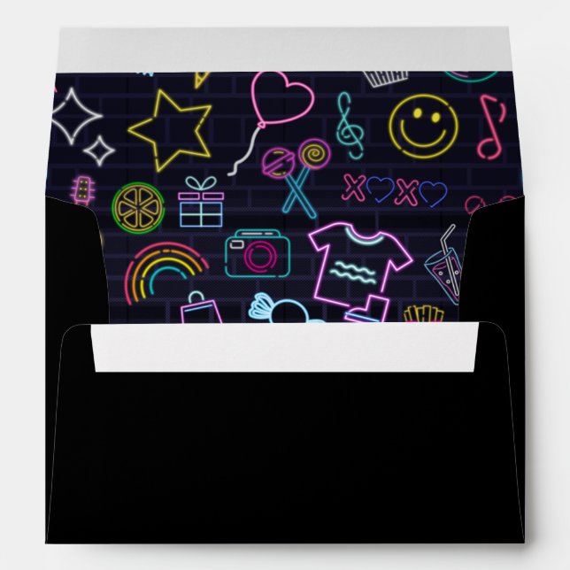Neon Purim Envelope (Back (Bottom))