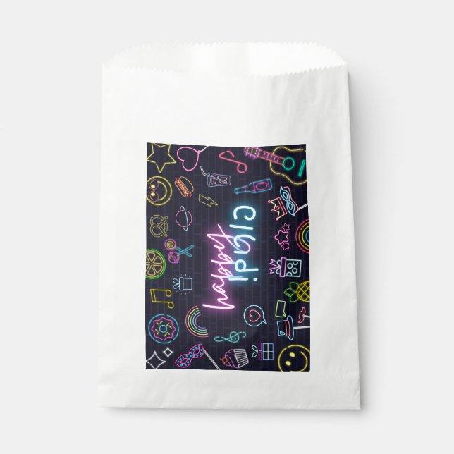 Neon Purim Favour Bag (Front)