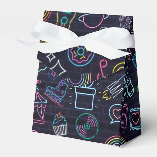 Neon Purim Favour Box (Front Side)