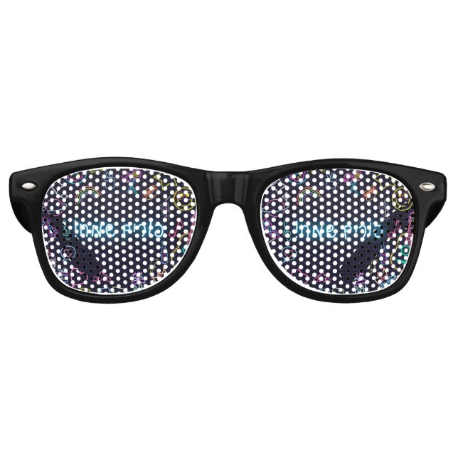 Neon Purim Retro Sunglasses (Front)