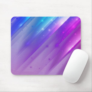 Neon Purple Abstract Angle Design Mouse Pad