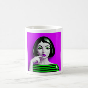 Neon Purple Art Coffee Mug