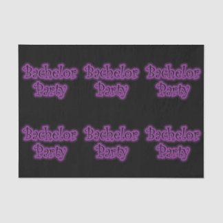 Neon Purple Bachelor Party Tissue Paper
