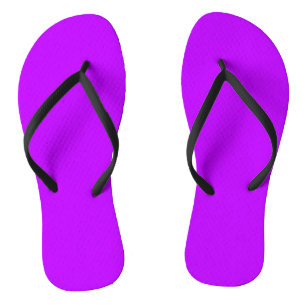 Neon Purple Custom Classic Thongs