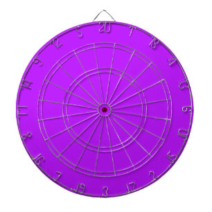 Neon Purple Dartboard with Darts