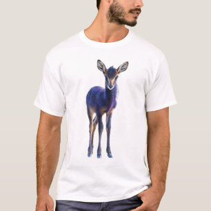 Neon Purple Ethereal Gazelle Illustration Men T-Shirt