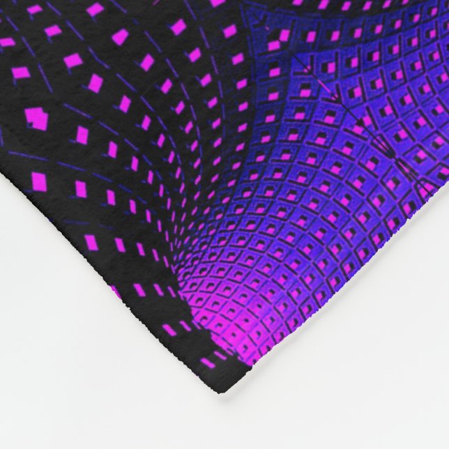 Neon Purple Geometric Blanket (Corner)
