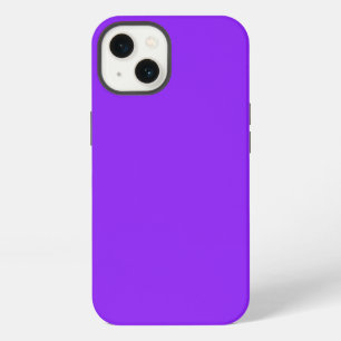 Neon Purple Solid Colour Customise It iPhone Case