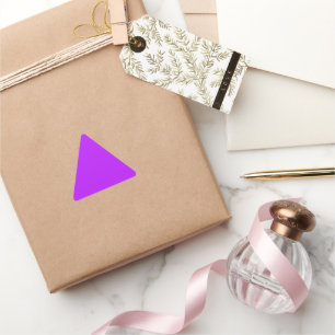 Neon Purple Triangle Sticker