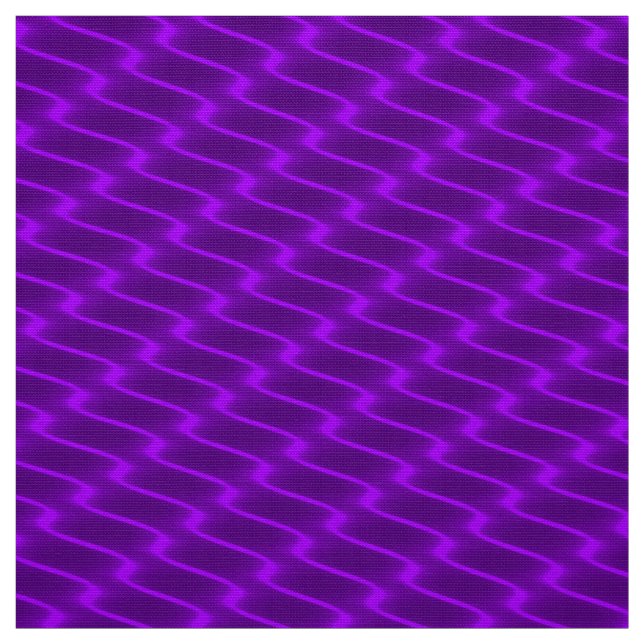 Neon Purple Wavy Lines Fabric Pattern (Swatch)
