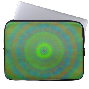 Neon Radial Ripple Laptop Sleeve