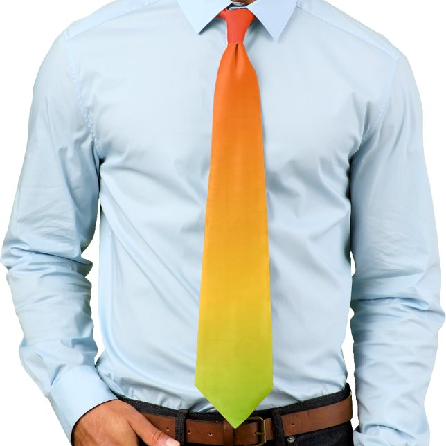 Neon Rainbow Gradient Ombré Tie (Creator Uploaded)