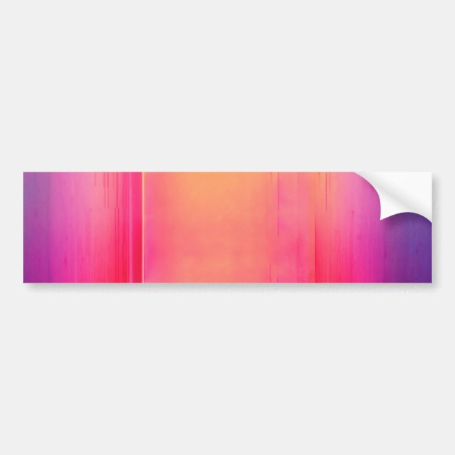neon rainbow hallway bumper sticker (Front)