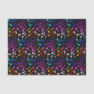 Neon Rainbow Polka Dots Tissue Paper