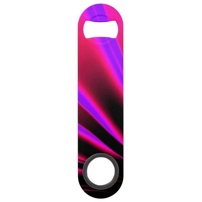 Neon Rays Bright Vibrant Pink Purple Black (Back)