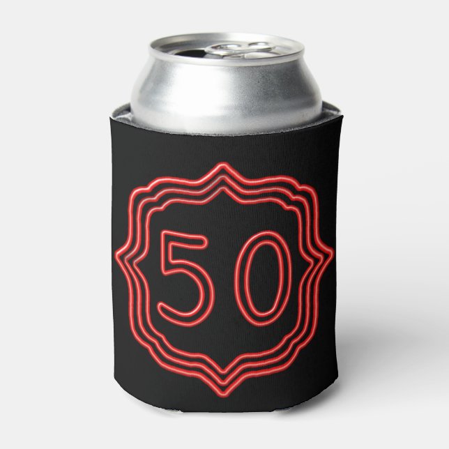 Neon Red 50 Can Cooler (Can Front)