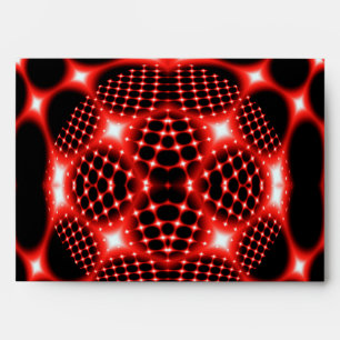 Neon red glob fractal envelope