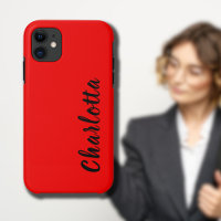 Neon Red Solid Colour | Custom Personalise