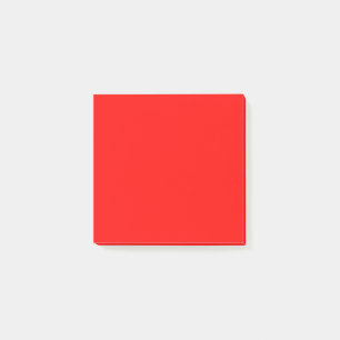 Neon Red Solid Plain  Post-it Notes