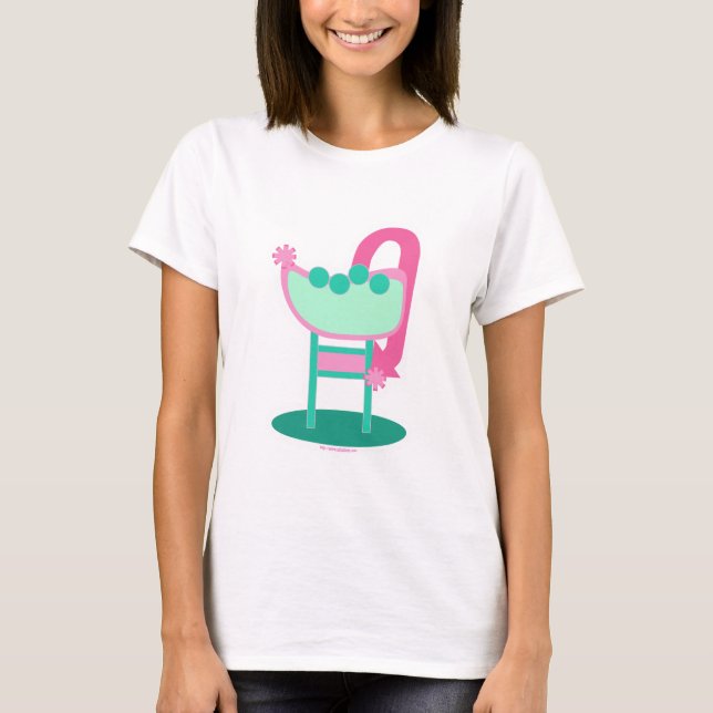 Neon Retro Fifties Sign Diner Customisable Art T-Shirt (Front)