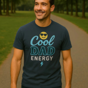 Neon Retro Tech-Themed Father’s Day T-Shirt