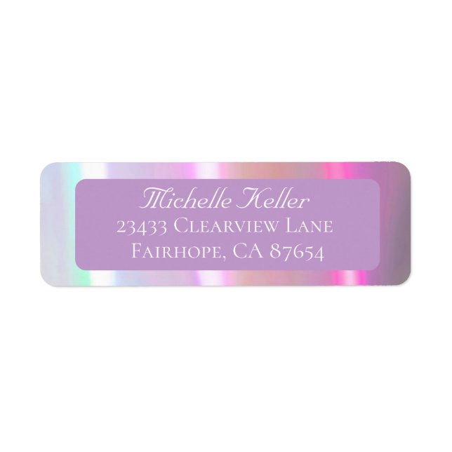 Neon Return Address Label (Front)