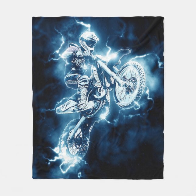 Neon Rider Fleece Blanket (Front)