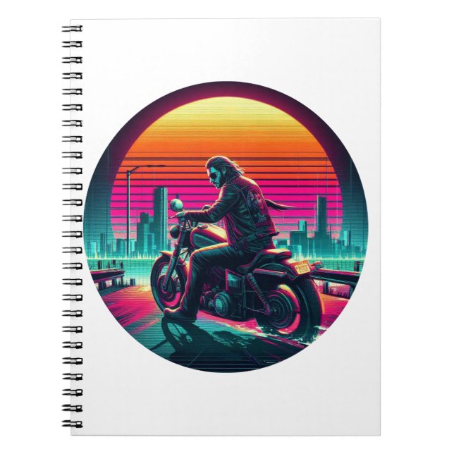 Neon Rider  Notebook (Front)