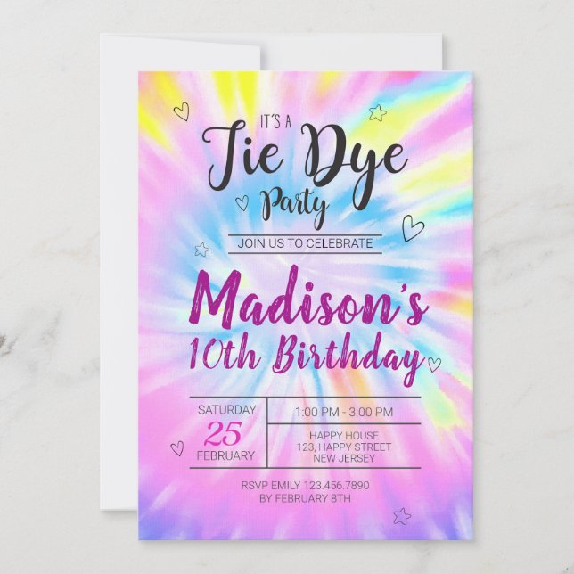 Neon Rollerskating Birthday Invitation (Front)